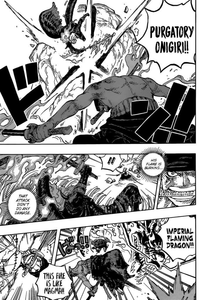 Zoro unleashes Purgatory Onigiri