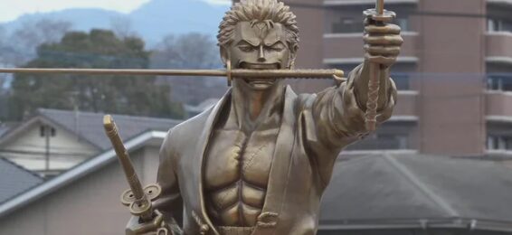Statue of Zoro Unveiled as part of Kumamoto Revival Project in Japan