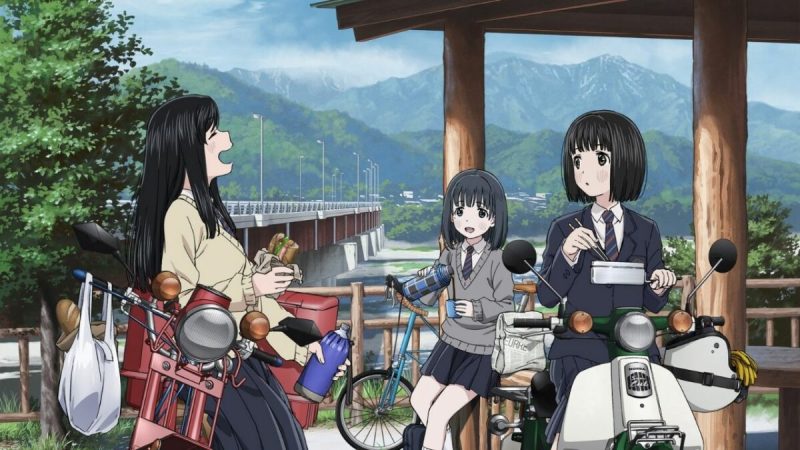 Super Cub Anime’s New Visual Previews the Wholesome Life of Koguma, Reiko, And Shii