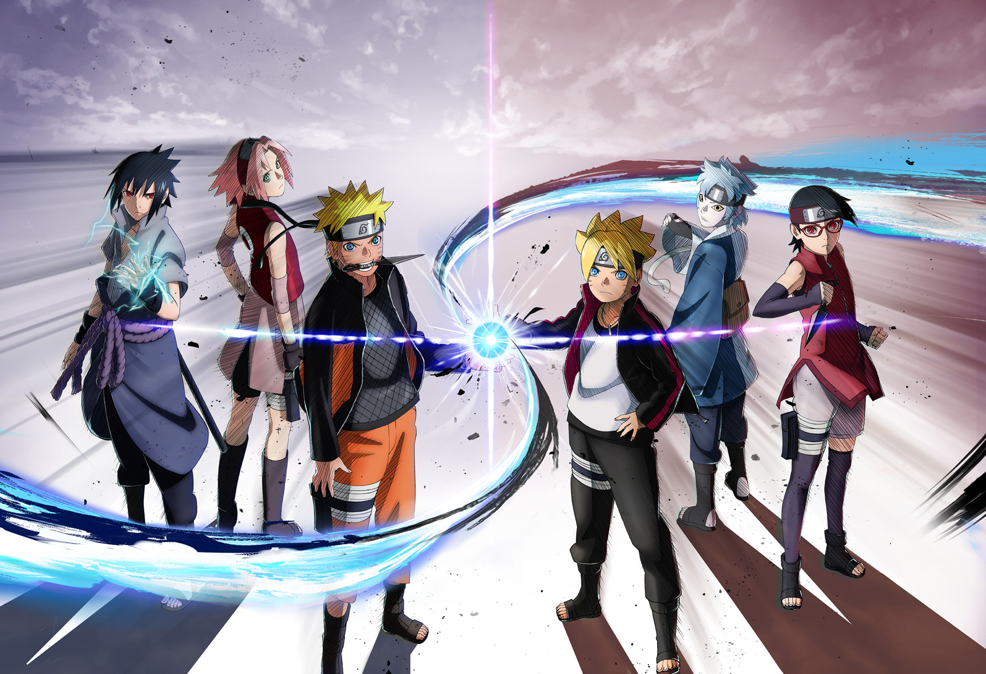 Boruto and Naruto