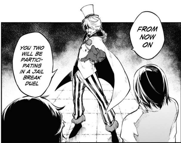 gogol announcing the jailbreak duel bungo stray dogs chapter 95