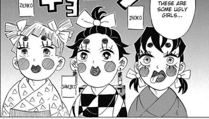 From DS manga: Tanjiro and the others in disguise