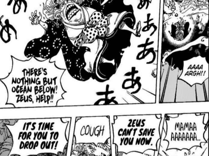 Big Mom falls into the sea