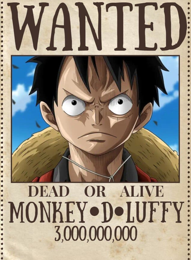 Luffy Bounty After Wano