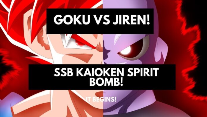 Will Goku enforce the spirit bomb using Kioken x20 and Jiren will repel it?