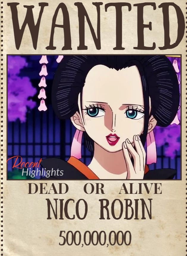 Nico Robin Bounty After Wano