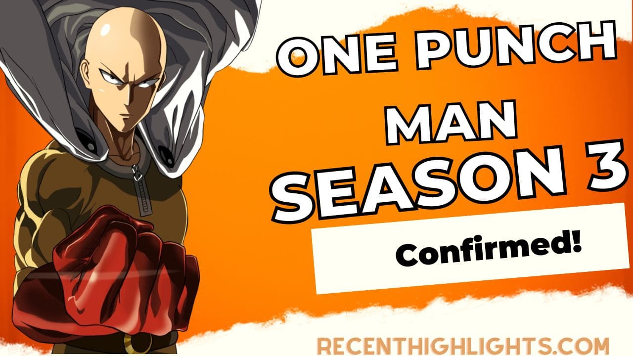 One Punch Man Season 3 Confirmed