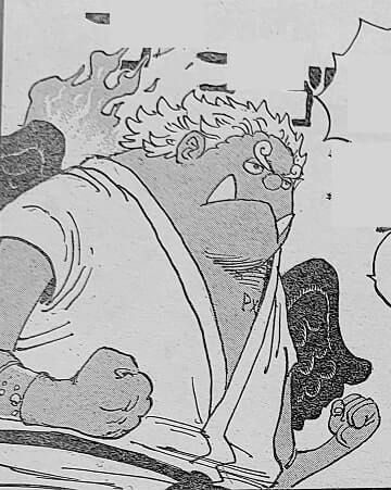 Seraphim of Jinbe, who is prepared to battle Nami and other crew members, is shown in the second scan.