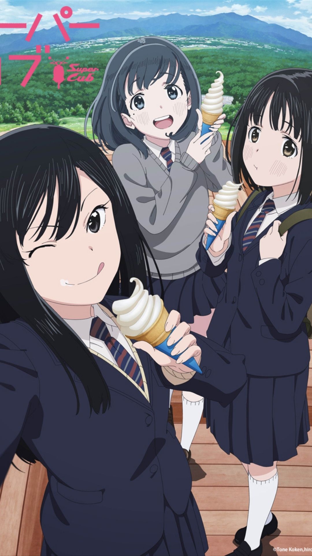 Super Cub Anime's New Visual Previews the Wholesome Life of Koguma, Reiko, and Shii