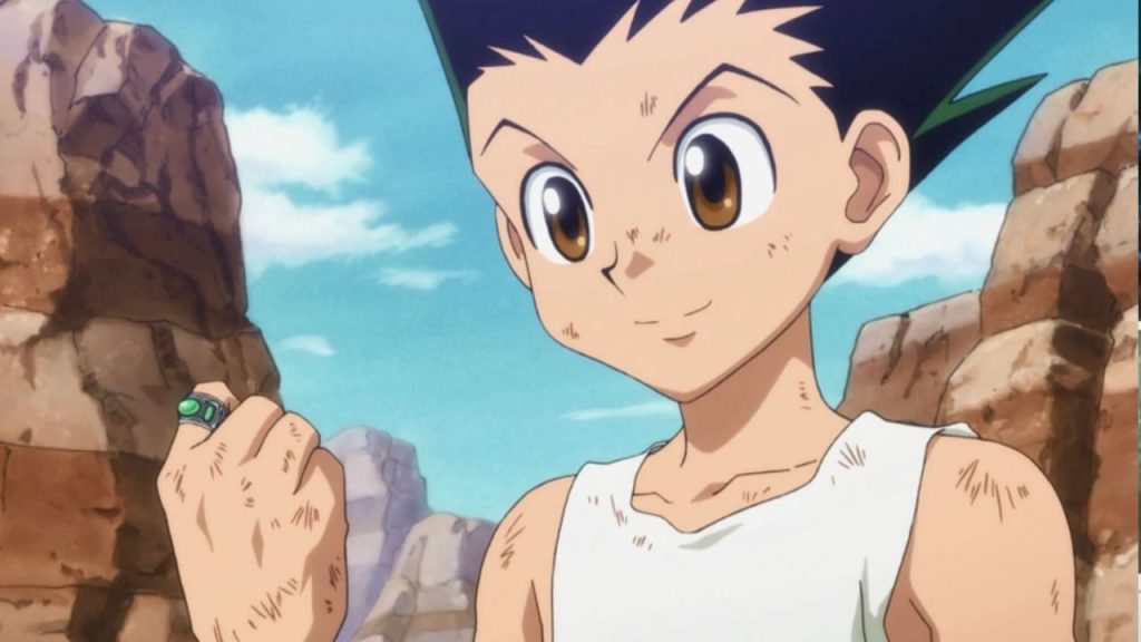 Gon after the Rock-Paper-Scissors Nen Game