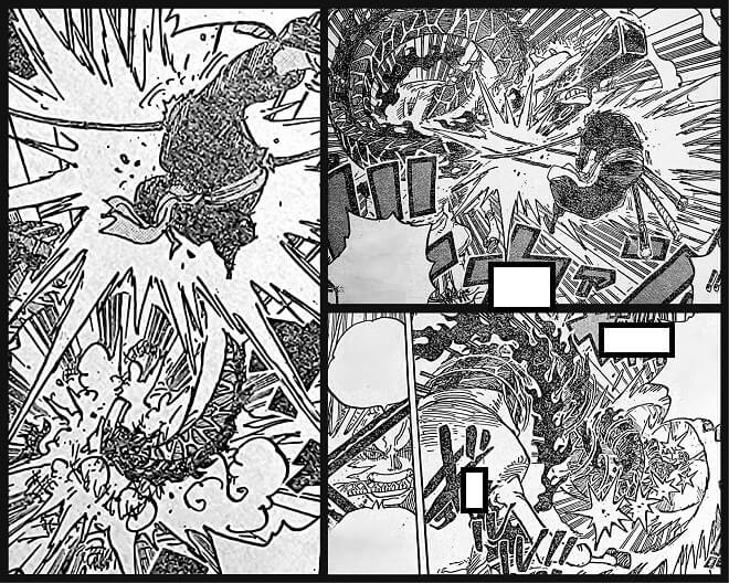 Zoro and Kaku's battle was captured in raw scan form here.