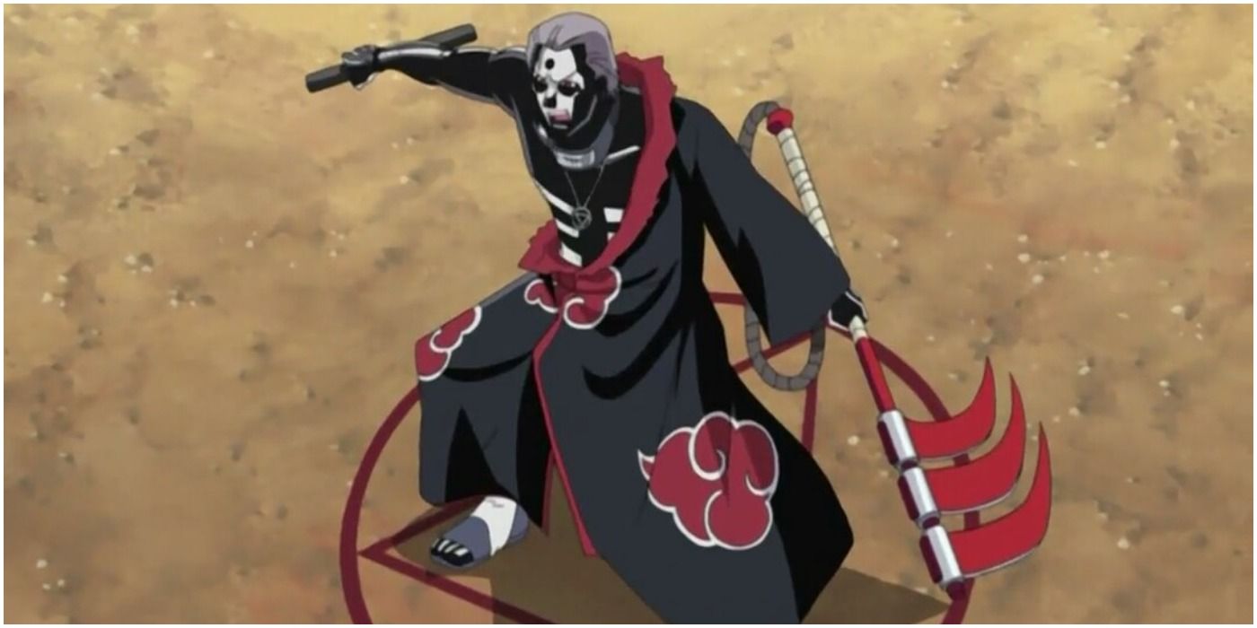 Hidan Uses Voodoo Jutsu