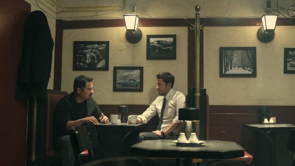 Michael Peña and John Krasinski in Tom Clancy’s Jack Ryan (2018)