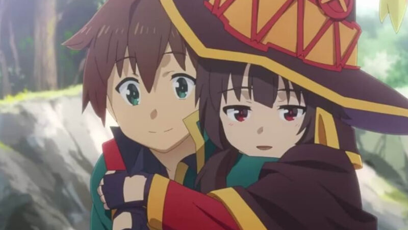 Who will Kazuma date by the end of KonoSuba?